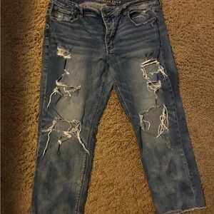 American Eagle Outfitters Women's Ripped Blue Jeans